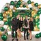 Green & Gold Graduation Decorations Kit 2026 – Class of 2026 Congrats Grad Banner with Balloon Arch Set, Large Backdrop & Party Supplies for High School, College, PhD, and Nursing Graduation